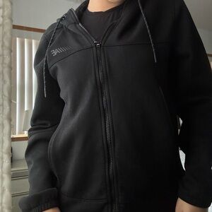 AE Black Zip-Up Hoodie Jacket